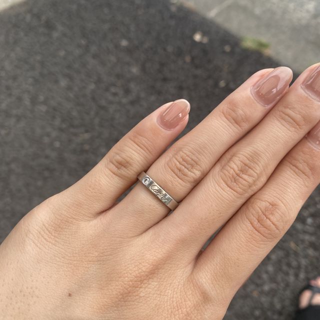 【カルティエ(Cartier)の口コミ】 もともと、カルティエで結婚指輪を購入するのが夢だったので他のブランド…