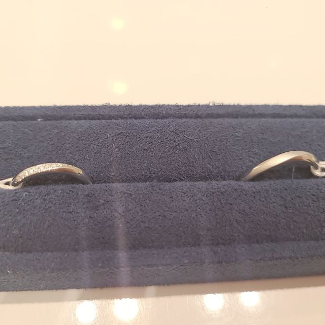 【4℃ BRIDAL(ヨンドシーブライダル)の口コミ】 初めはストレートタイプを希望していましたが、ウェーブタイプを付けてと…