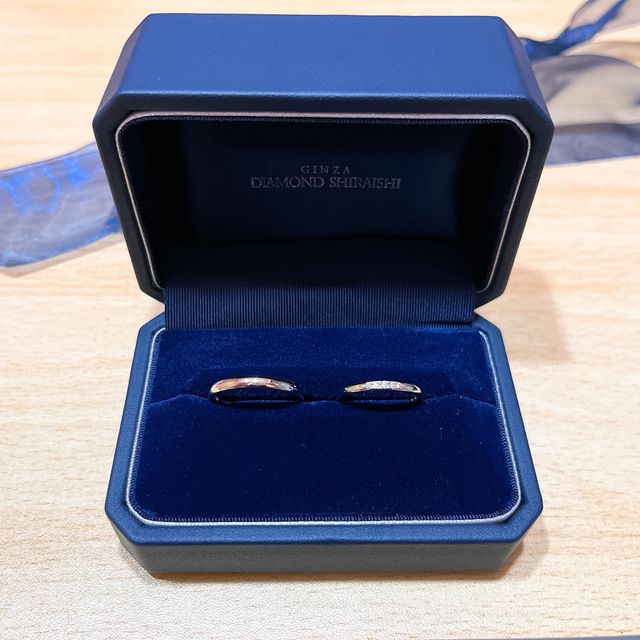 【銀座ダイヤモンドシライシの口コミ】 たくさん種類があり迷いましたが、長く付けられるものがいいと思っていた…
