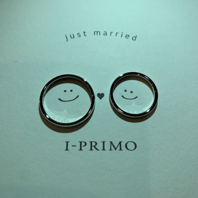 【アイプリモ(I-PRIMO)の口コミ】 ユノーのプラチナをペア購入し、刻印とお互いの誕生石を入れました。付け…