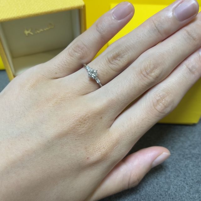 【ケイウノ ブライダル(K.UNO BRIDAL)の口コミ】 価格は出来たら、10万円前後に抑えたかったので(ダイヤあり指輪のリメイク…