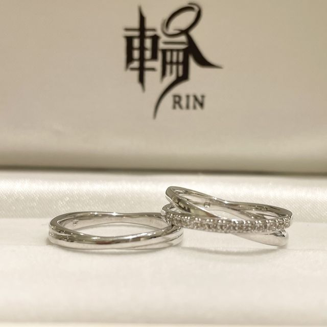 【輪-RIN-の口コミ】 色々な結婚指輪がありとても迷いましたが、1番最初にピンときたこちらの結…