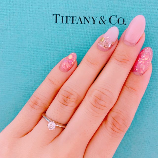【ティファニー(Tiffany & Co.)の口コミ】 プロポーズの際に、夫からサプライズでプレゼントしていただきました。夫…