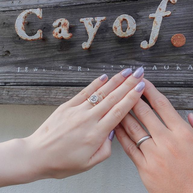 【Cayof(カヨフ)の口コミ】 婚約指輪を選ぶときに、祖母から頂いたリングの石をリメイクしてくれると…