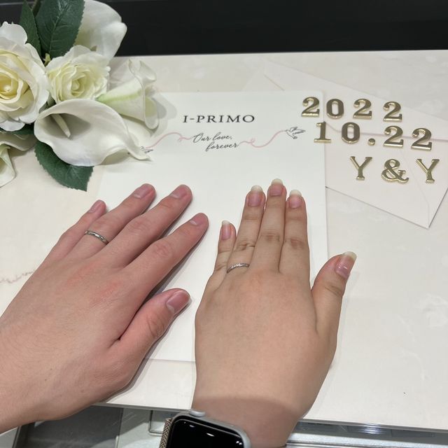 【アイプリモ(I-PRIMO)の口コミ】 ストレートで指輪を探しており、ワンポイントデザイン（今回であればウェ…