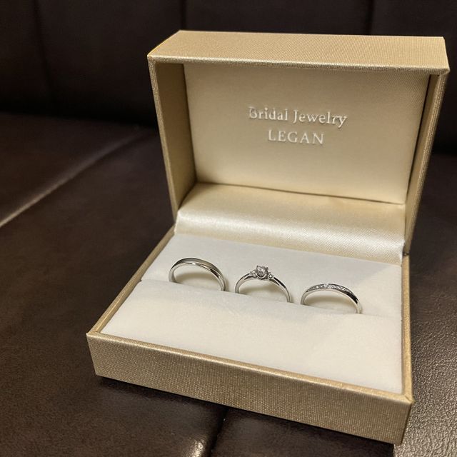 【LEGAN(レガン)の口コミ】 最初に付けさせていただいた指輪でした。その後どの指輪をつけてもお互い…