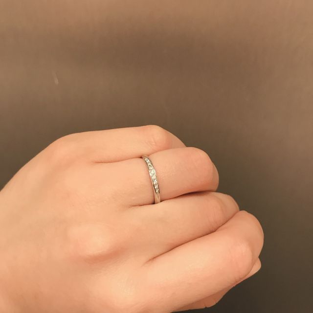 【ヴァンドーム青山(VENDOME AOYAMA)の口コミ】 プラチナでダイヤの付いているもの、これが絶対条件でした。また、長く使…