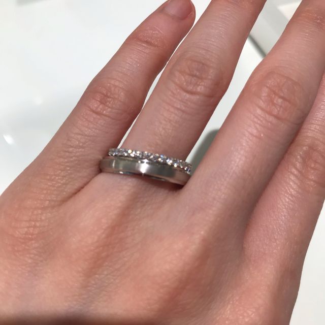 【CHRISTIAN BAUER(クリスチャンバウアー)の口コミ】 元々ピンクゴールド、石付きのデザインで検討していましたが長く着け続け…