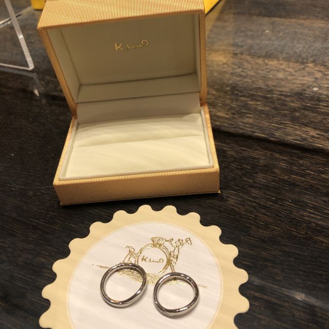 【ケイウノ ブライダル(K.UNO BRIDAL)の口コミ】 わたしたちは、着け心地とペア感を重視しました。2人とも着け心地が良いの…