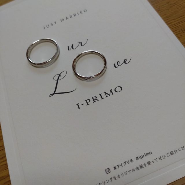 【アイプリモ(I-PRIMO)の口コミ】 目立ちすぎるダイヤのデザインでなく、でもキラキラとした輝きも感じられ…