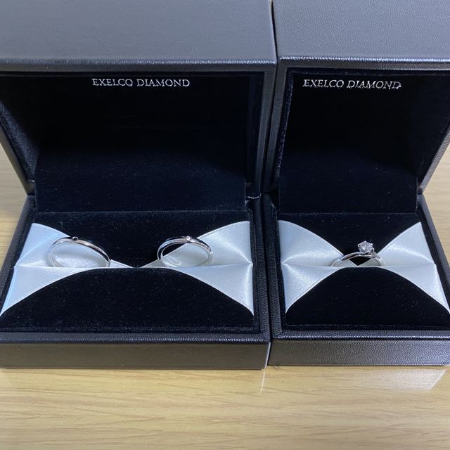 【エクセルコダイヤモンド(EXELCO DIAMOND)の口コミ】 旦那さんがプロポーズの時にダイヤモンドを購入したお店だった為、結婚指…