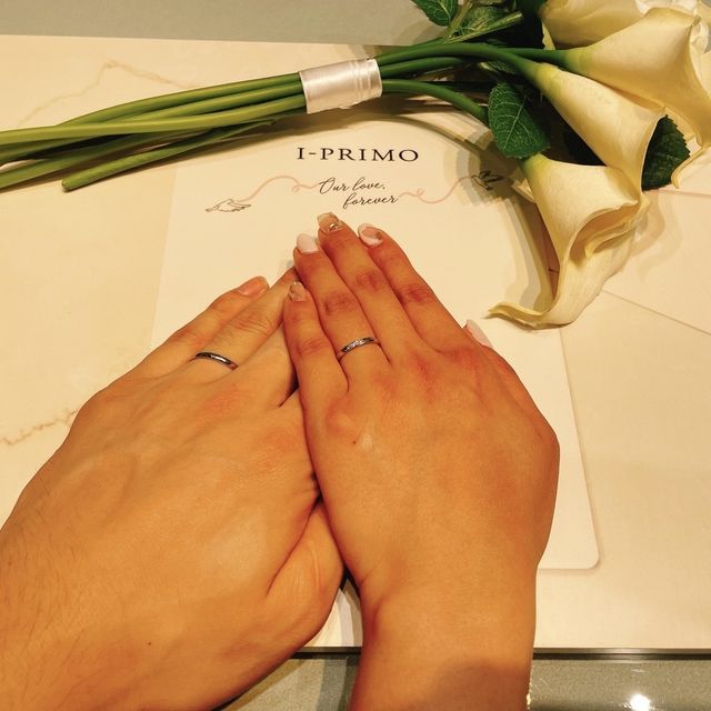 【アイプリモ(I-PRIMO)の口コミ】 一生身につける物だから
最初は指輪見学で訪れたら際に
二人が好きな指輪…