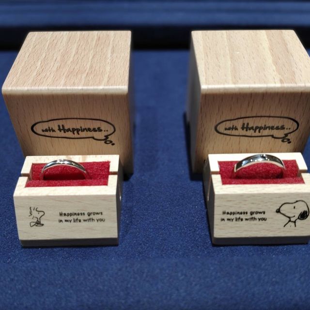 【with Happiness..の口コミ】 夫婦共に好きなスヌーピーの指輪が欲しかったので即決でした。withhappine…