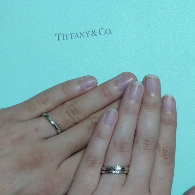 【ティファニー(Tiffany & Co.)の口コミ】 婚約指輪に関しては一緒に選びに行き欲しいものを後日プロポーズしてプレ…