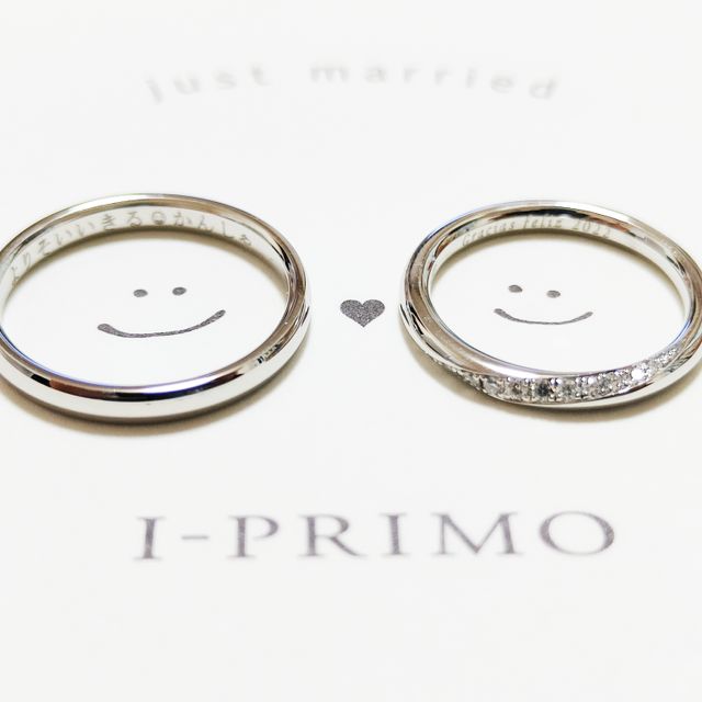 【アイプリモ(I-PRIMO)の口コミ】 ダイヤ無し〜3個くらいの派手すぎない指輪を探していましたが、ダイヤが多…