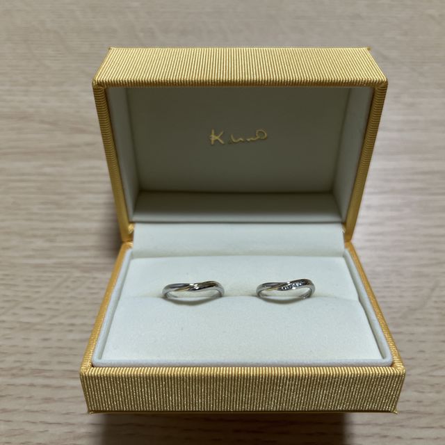 【ケイウノ ブライダル(K.UNO BRIDAL)の口コミ】 こちらが考えていた雰囲気や形をお伝えし、様々な指輪を付けさせていただ…