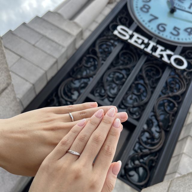 【和光ブライダルブティックギンザの口コミ】 国内外問わず様々なブランド・デザインを見ましたが、まずはダイヤの繊細…