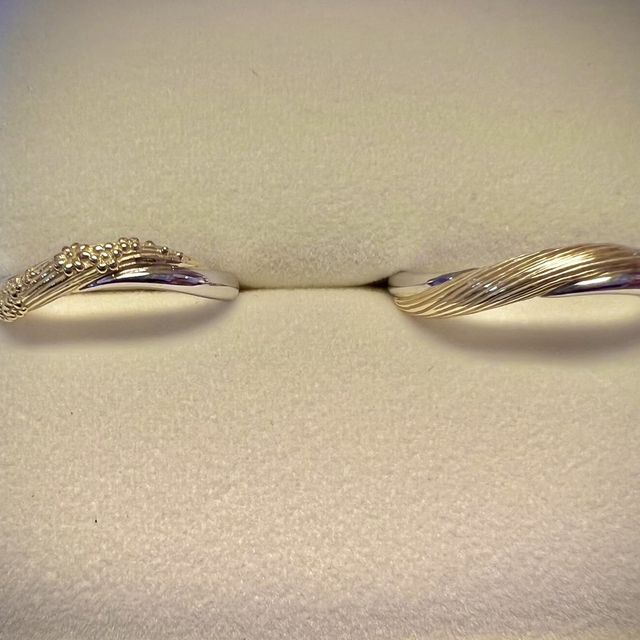 【ケイウノ ブライダル(K.UNO BRIDAL)の口コミ】 お互いにラプンツェルが好きなのと婚約指輪と揃えたかったから。ディズニ…