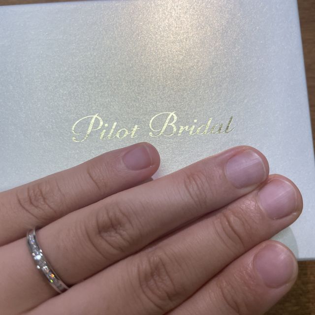 【PILOT BRIDAL(パイロットブライダル)の口コミ】 鍛造製法でプラチナの品質がよく、丈夫であることが1番の決め手でした。つ…