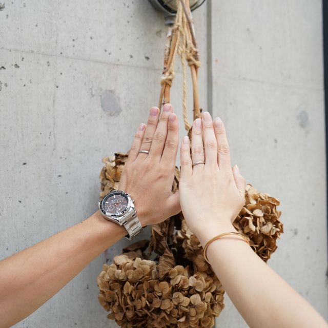 【THREE TREES(スリーツリーズ)の口コミ】 ザ結婚指輪というものは避けたかったので、めんどり・つや消しの仕上がり…