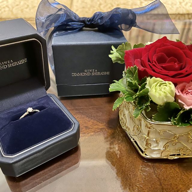 【銀座ダイヤモンドシライシの口コミ】 デザインが気に入りました。また値段も比較的安いやつがいいと思っていた…