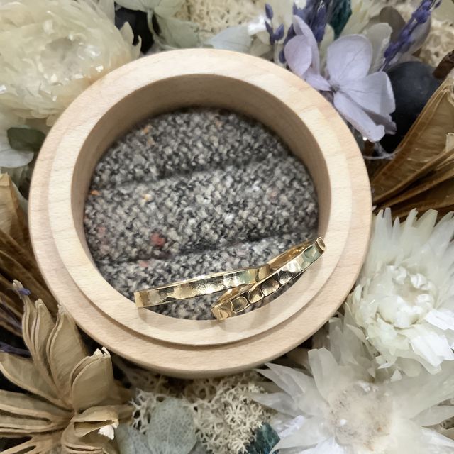 【鎌倉彫金工房の口コミ】 デザインと、人と被らない自分たちだけのオリジナルにこだわりました。ま…