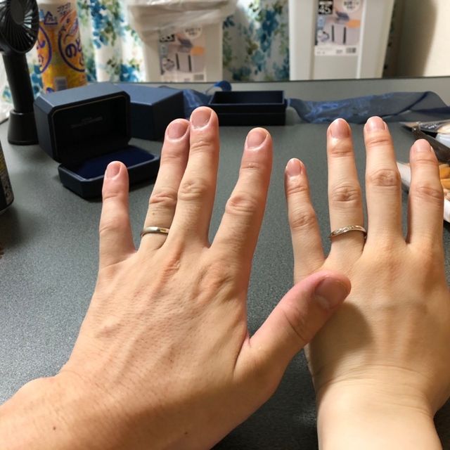 【銀座ダイヤモンドシライシの口コミ】 指輪のデザインも素敵で、二人で約2時間程度、じっくり見ながら選びました…