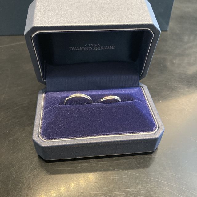 【銀座ダイヤモンドシライシの口コミ】 シンプルなデザインと着け心地にしっくりした。ゴタゴタしたデザインは嫌…