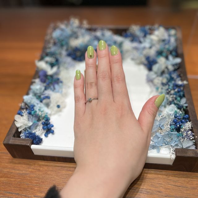 【SORA(ソラ)の口コミ】 プロポーズの際に、ダイヤモンドだけ頂き、後日2人で指輪を作りに行ける所…