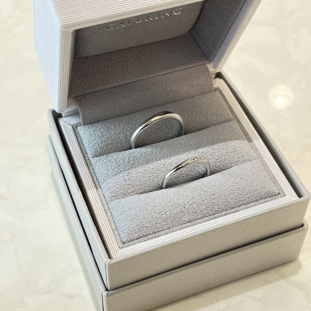 【CAFERING(カフェリング)の口コミ】 シンプルなデザインが良いと思っていたので、カフェリングを第一希望にし…