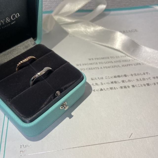 【ティファニー(Tiffany & Co.)の口コミ】 派手過ぎずシンプルで、しかしダイヤは欲しいなと思いこちらを選びました…