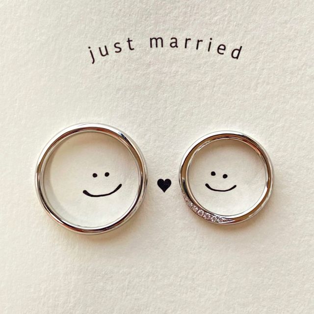 【アイプリモ(I-PRIMO)の口コミ】 結婚相手と2人でお店にいって2人ともシンプル目なデザインのものがよかっ…