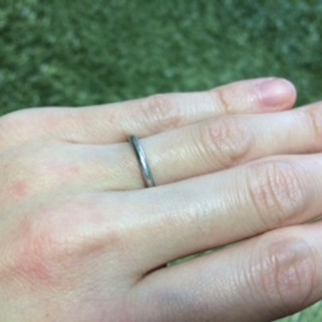 【TRECENTI(トレセンテ)の口コミ】 「シンプルで華奢」なデザインが2人とも好みだったので、本当にシンプルな…