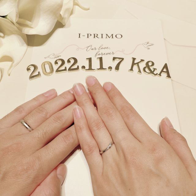 【アイプリモ(I-PRIMO)の口コミ】 彼はストレート、わたしはウェーブのを希望していて手作りなどの話も聞い…