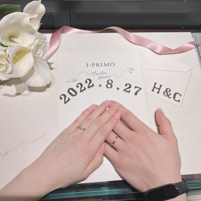 【アイプリモ(I-PRIMO)の口コミ】 シンプルかつ他との違いを出したいと思い指輪をさがしていたところこの指…