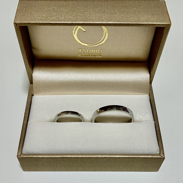 【ついぶ工房の口コミ】 思い出にもなるし、結婚指輪は絶対手作りがいいと思っていました。デザイ…