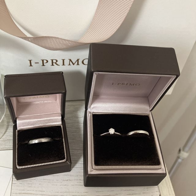 【アイプリモ(I-PRIMO)の口コミ】 指輪を決めるにあたって1番重要視したのがシンプルなデザインであることと…