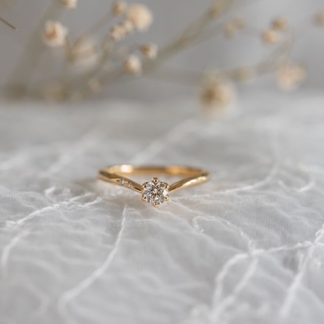 【Cayof(カヨフ)の口コミ】 婚約指輪はなんとなく特別感がありキラキラなイメージがあったのでゴール…