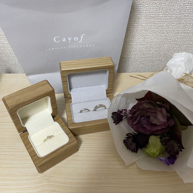【Cayof(カヨフ)の口コミ】 ゴールドとプラチナ両方を使ったデザインがよかったのでこのデザインに決…