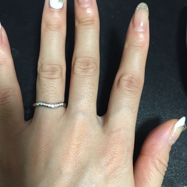 【ティファニー(Tiffany & Co.)の口コミ】 婚約指輪はなかったのでダイヤモンドが入っているものがよかったです。女…