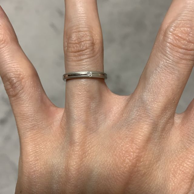 【アイプリモ(I-PRIMO)の口コミ】 指輪のデザインが気に入りました。あまりゴージャスな感じは嫌だったので…