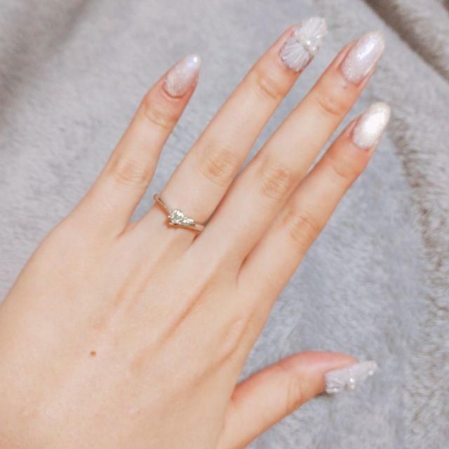 【アイプリモ(I-PRIMO)の口コミ】 指輪の名前が縁があるもので、デザインもシンプルめのV字のものを探してい…