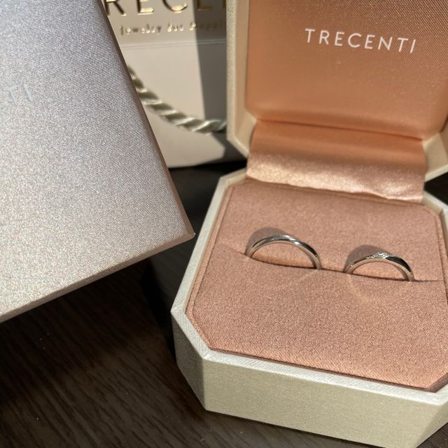 【TRECENTI(トレセンテ)の口コミ】 デザイン、はめ心地が良かった。お互いに好きなデザインを選びましたが、…