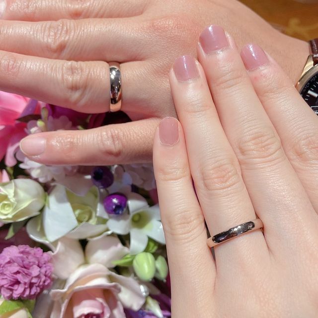 【TANZO.(鍛造指輪)の口コミ】 幅はそれぞれ好みにし、デザインや色は同じにしたかった為、自分達の思い…