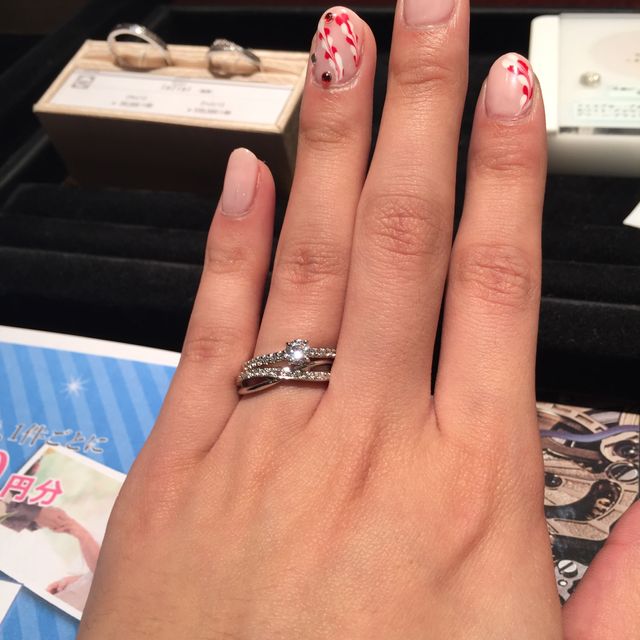 【JEWELRY  KAMATA(ジュエリーかまた)の口コミ】 たくさんの種類の指輪を試着させて頂いて
迷いますが、お店の方と話し合い…