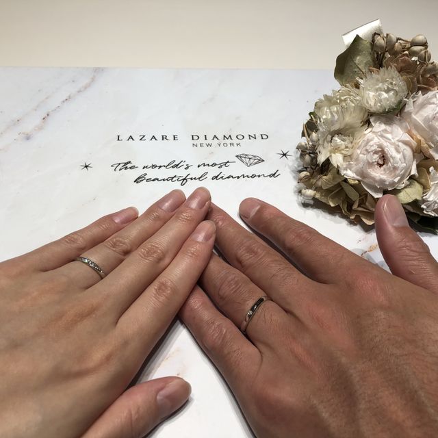 【ラザール ダイヤモンド(LAZARE DIAMOND)の口コミ】 ダイヤモンドが他のどこのお店よりも強い輝きがあり、美しかった。普段付…