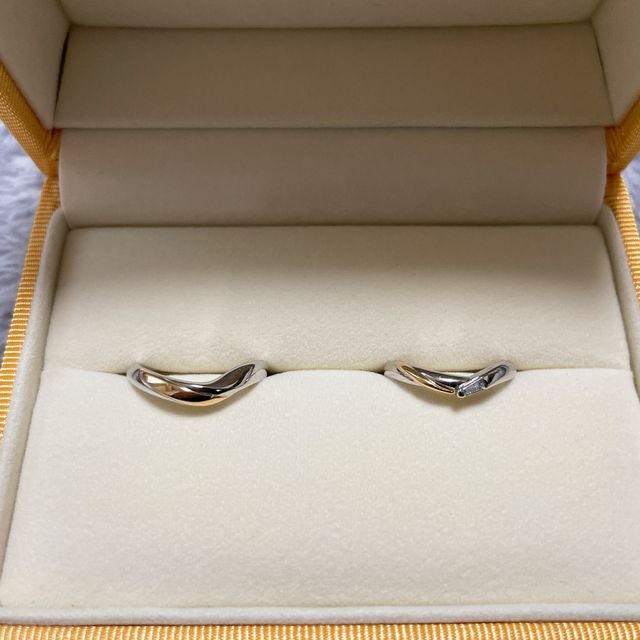 【ケイウノ ブライダル(K.UNO BRIDAL)の口コミ】 初めはティファニーで作りたいと思っていたのですが、指のサイズが4.5号と…