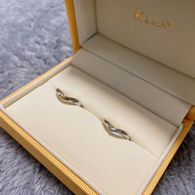 【ケイウノ ブライダル(K.UNO BRIDAL)の口コミ】 初めはティファニーで作りたいと思っていたのですが、指のサイズが4.5号と…