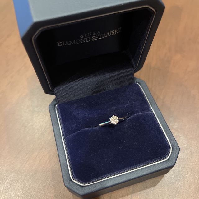 【銀座ダイヤモンドシライシの口コミ】 旦那さんがダイヤモンドシライシでダイヤモンドのみ購入をしてくれたので…