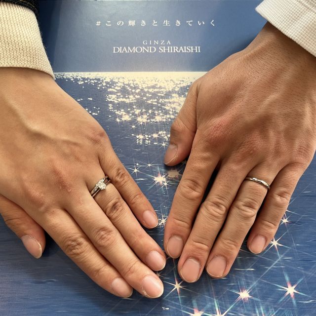 【銀座ダイヤモンドシライシの口コミ】 質の良いダイヤモンドと、大きさが決め手でした。
また、アフターサービス…